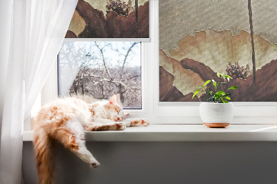 Blackout roller blind Flowers