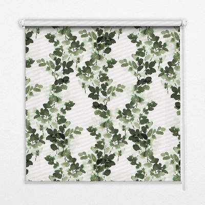 Blackout roller blind for window Leaves