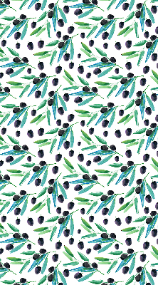 Blackout roller blind Leaves and plums