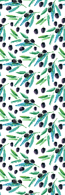 Blackout roller blind Leaves and plums