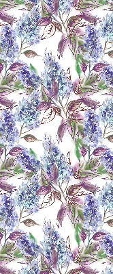 Blackout roller blind for window Summer flowers