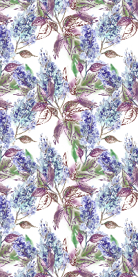 Blackout roller blind for window Summer flowers
