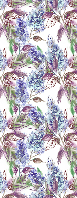 Blackout roller blind for window Summer flowers