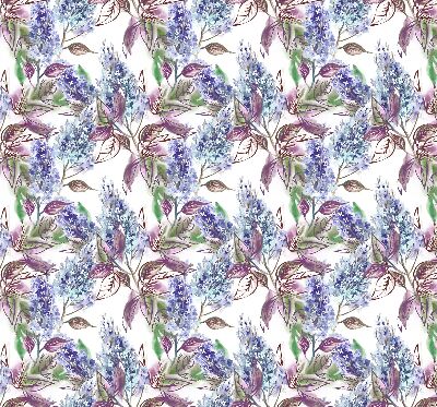 Blackout roller blind for window Summer flowers