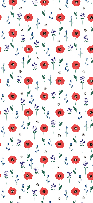 Blackout roller blind Poppy flowers