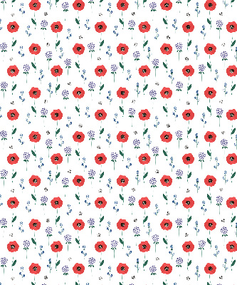 Blackout roller blind Poppy flowers