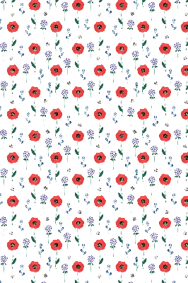 Blackout roller blind Poppy flowers