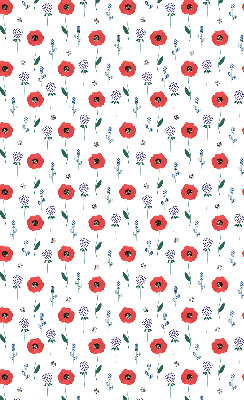Blackout roller blind Poppy flowers