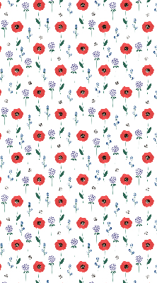 Blackout roller blind Poppy flowers