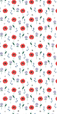 Blackout roller blind Poppy flowers