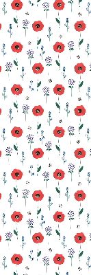 Blackout roller blind Poppy flowers