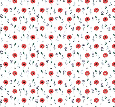 Blackout roller blind Poppy flowers