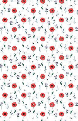 Blackout roller blind Poppy flowers