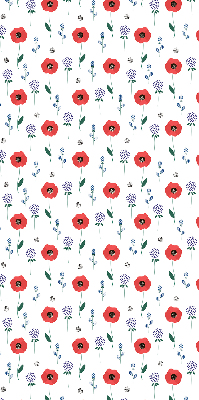 Blackout roller blind Poppy flowers