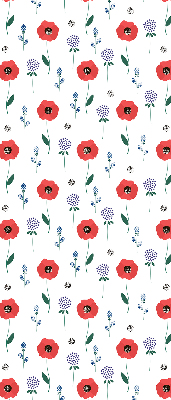 Blackout roller blind Poppy flowers