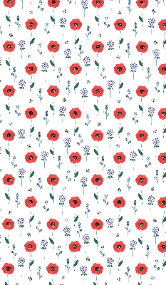 Blackout roller blind Poppy flowers