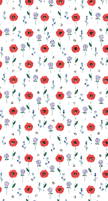 Blackout roller blind Poppy flowers