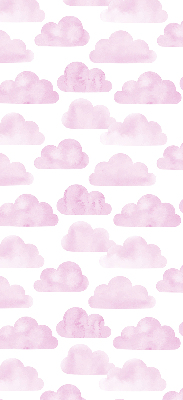 Fabric roller blind for window Pink clouds