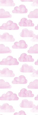 Fabric roller blind for window Pink clouds