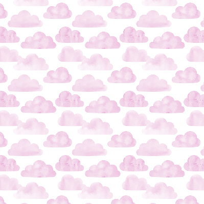 Fabric roller blind for window Pink clouds