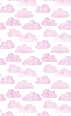 Fabric roller blind for window Pink clouds