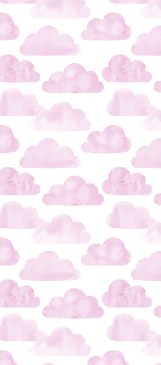 Fabric roller blind for window Pink clouds