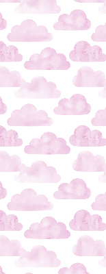 Fabric roller blind for window Pink clouds
