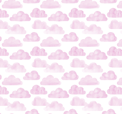 Fabric roller blind for window Pink clouds