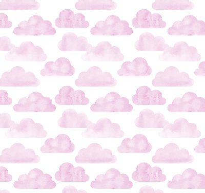 Fabric roller blind for window Pink clouds