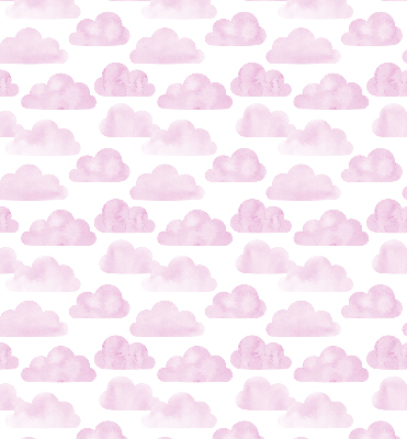 Fabric roller blind for window Pink clouds