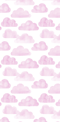 Fabric roller blind for window Pink clouds