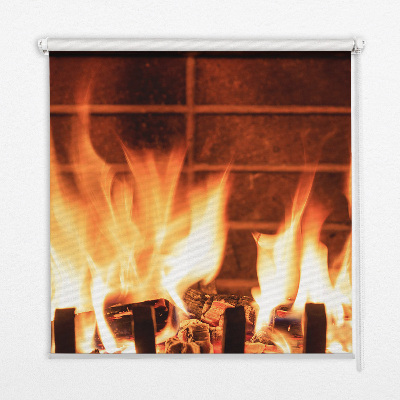 Blackout roller blind Fireplace