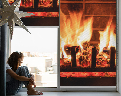 Blackout roller blind Fireplace