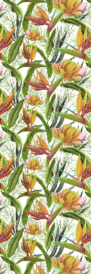 Blackout roller blind Exotic plants