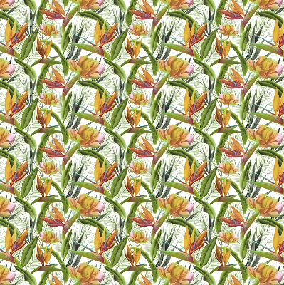 Blackout roller blind Exotic plants