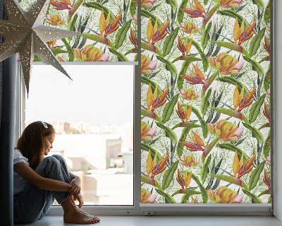 Blackout roller blind Exotic plants