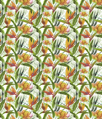 Blackout roller blind Exotic plants