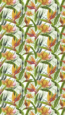 Blackout roller blind Exotic plants