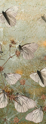 Fabric roller blind for window Butterflies in the meadow
