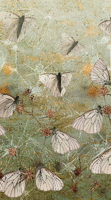 Fabric roller blind for window Butterflies in the meadow