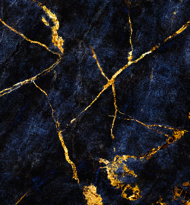 Blackout roller blind Navy blue marble