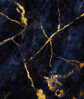 Blackout roller blind Navy blue marble