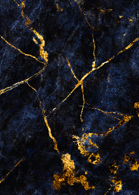 Blackout roller blind Navy blue marble