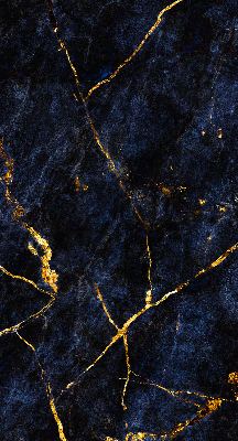 Blackout roller blind Navy blue marble