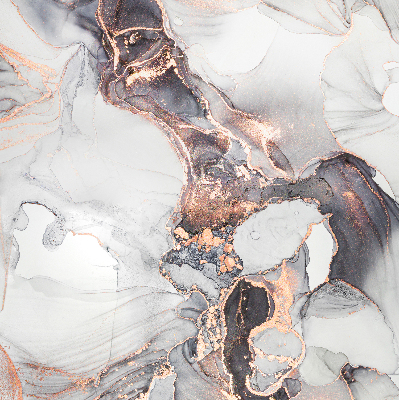 Blackout roller blind for window Gray marble