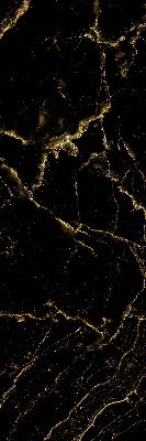 Fabric roller blind for window Black marble