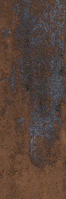 Blackout roller blind for window Rusty sheet metal