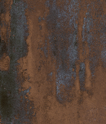 Blackout roller blind for window Rusty sheet metal