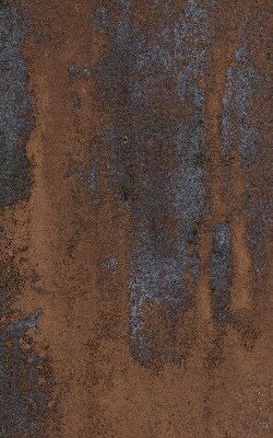 Blackout roller blind for window Rusty sheet metal