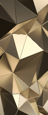 Blackout roller blind Golden triangles